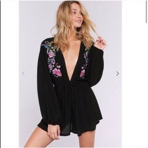 NWT Spiritual Gangster Zella floral romper